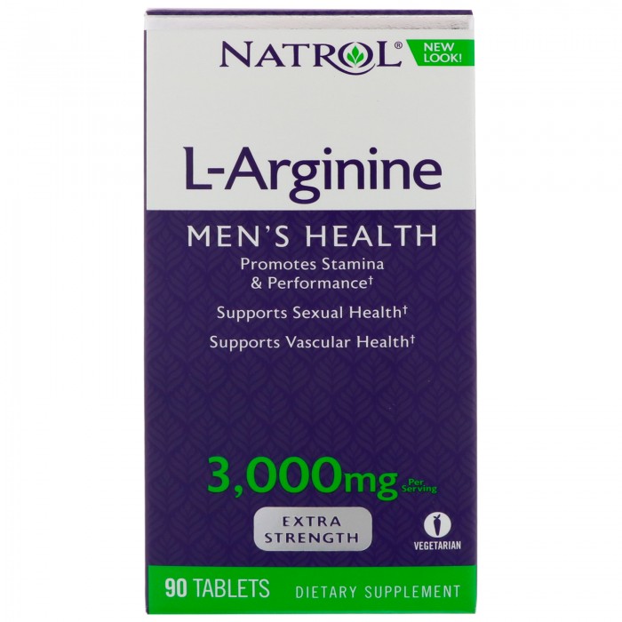 Natrol - L-Arginine 3000mg. / 90 tabs.